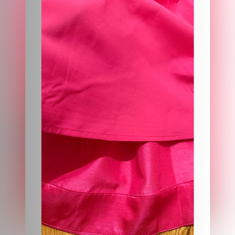 NWT - ANTHROPOLOGIE MAEVE - Pink Satin Mini Bow Cocktail Dress - Sz 14 - Picture 13 of 13
